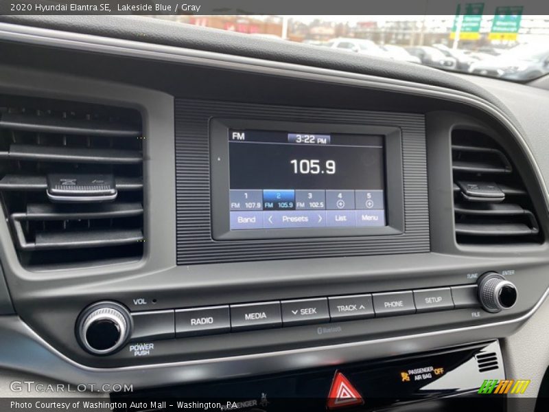 Lakeside Blue / Gray 2020 Hyundai Elantra SE