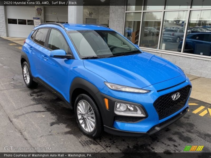 Front 3/4 View of 2020 Kona SEL AWD