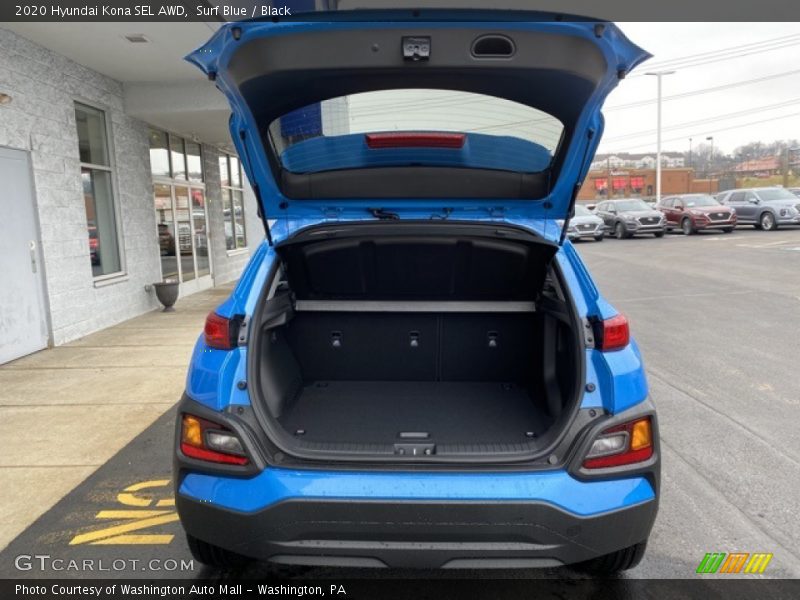 Surf Blue / Black 2020 Hyundai Kona SEL AWD