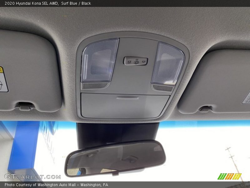 Surf Blue / Black 2020 Hyundai Kona SEL AWD