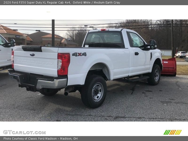 Oxford White / Medium Earth Gray 2020 Ford F350 Super Duty XL Regular Cab 4x4