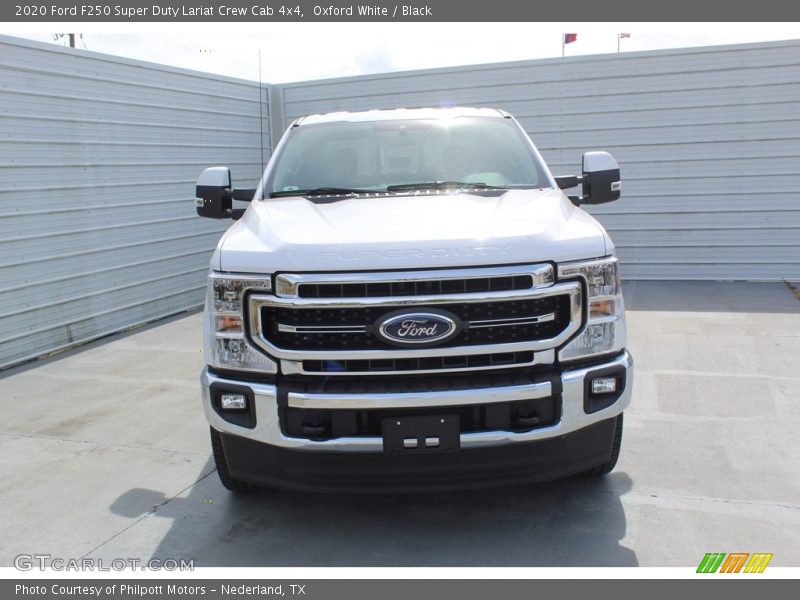 Oxford White / Black 2020 Ford F250 Super Duty Lariat Crew Cab 4x4