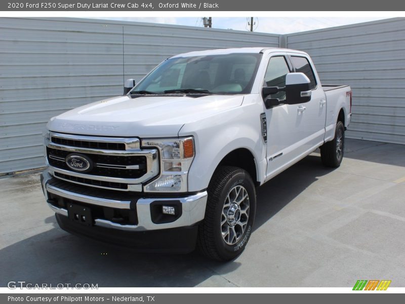 Oxford White / Black 2020 Ford F250 Super Duty Lariat Crew Cab 4x4