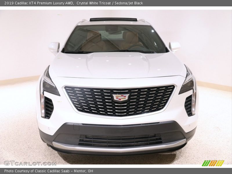 Crystal White Tricoat / Sedona/Jet Black 2019 Cadillac XT4 Premium Luxury AWD