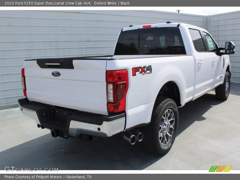 Oxford White / Black 2020 Ford F250 Super Duty Lariat Crew Cab 4x4