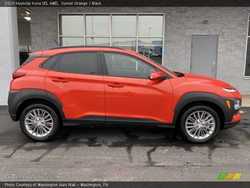  2020 Kona SEL AWD Sunset Orange
