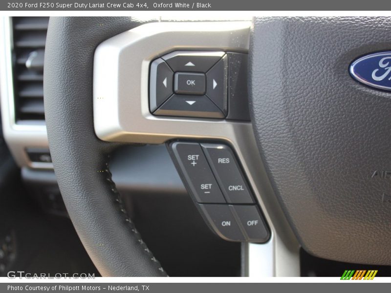 Oxford White / Black 2020 Ford F250 Super Duty Lariat Crew Cab 4x4