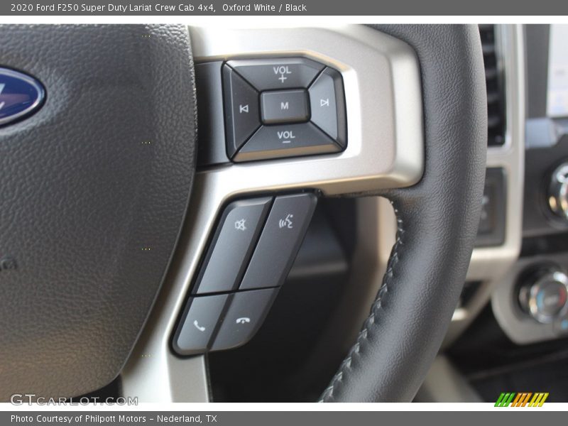 Oxford White / Black 2020 Ford F250 Super Duty Lariat Crew Cab 4x4