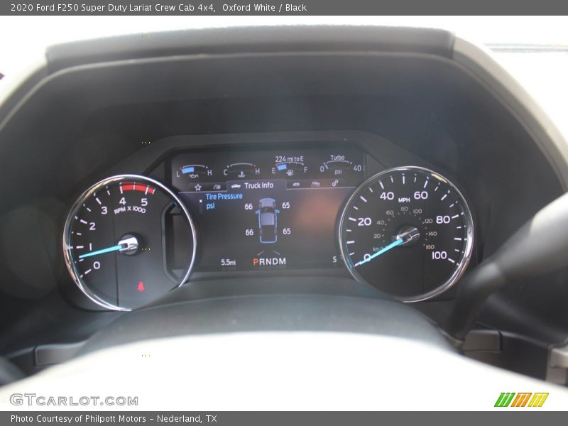 Oxford White / Black 2020 Ford F250 Super Duty Lariat Crew Cab 4x4