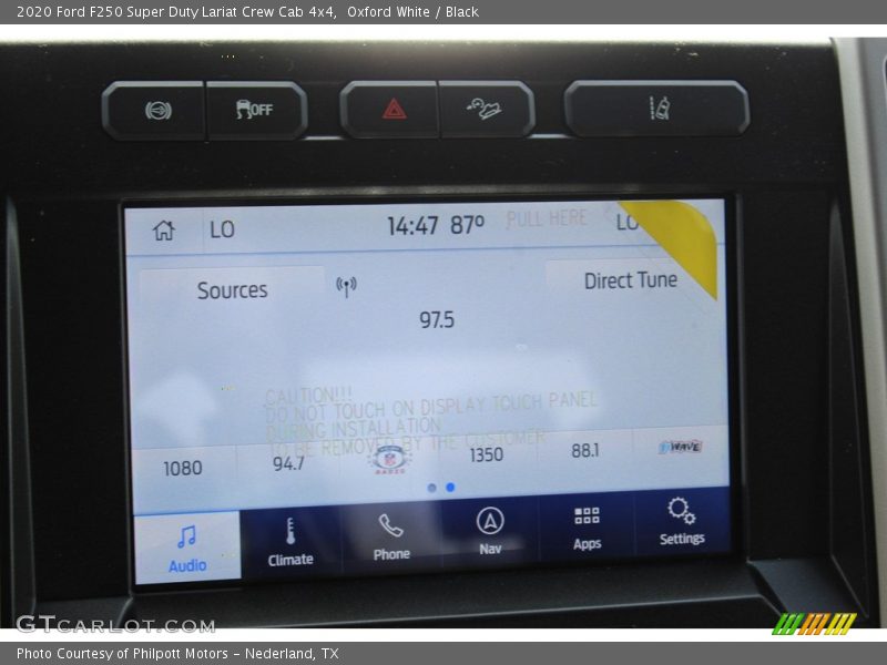 Oxford White / Black 2020 Ford F250 Super Duty Lariat Crew Cab 4x4
