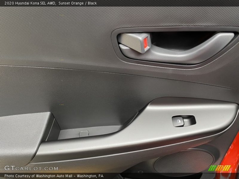 Sunset Orange / Black 2020 Hyundai Kona SEL AWD