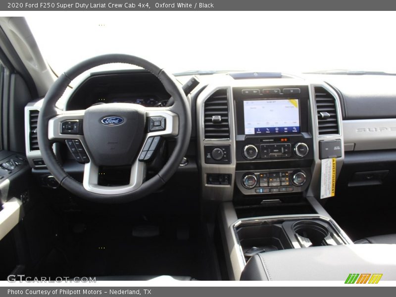 Oxford White / Black 2020 Ford F250 Super Duty Lariat Crew Cab 4x4