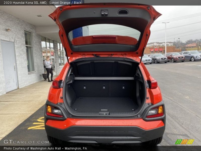 Sunset Orange / Black 2020 Hyundai Kona SEL AWD