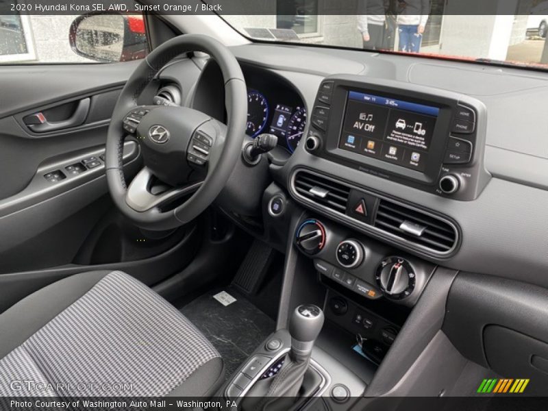 Sunset Orange / Black 2020 Hyundai Kona SEL AWD