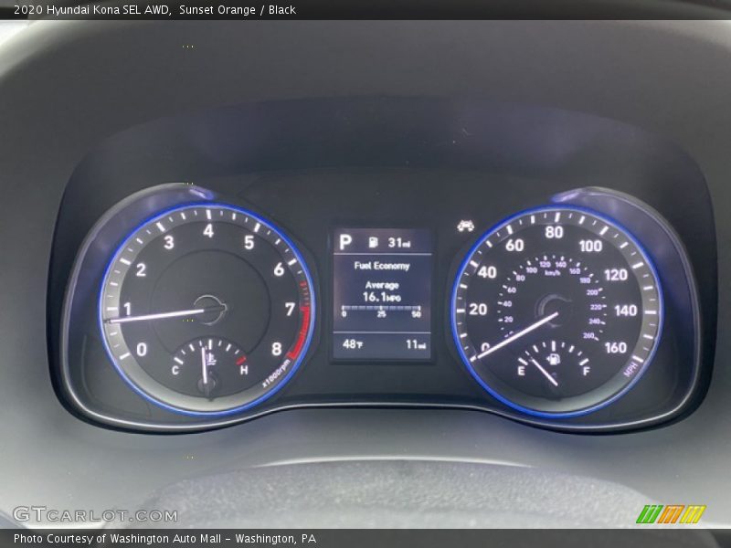  2020 Kona SEL AWD SEL AWD Gauges