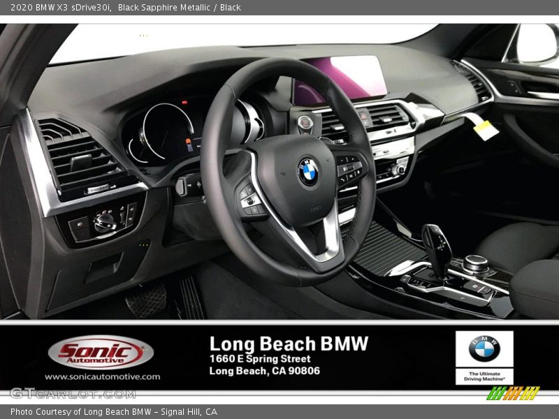 Black Sapphire Metallic / Black 2020 BMW X3 sDrive30i