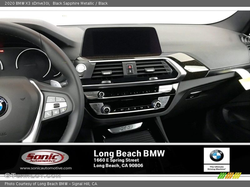 Black Sapphire Metallic / Black 2020 BMW X3 sDrive30i