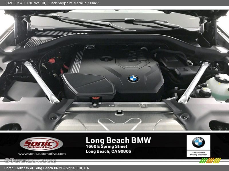 Black Sapphire Metallic / Black 2020 BMW X3 sDrive30i