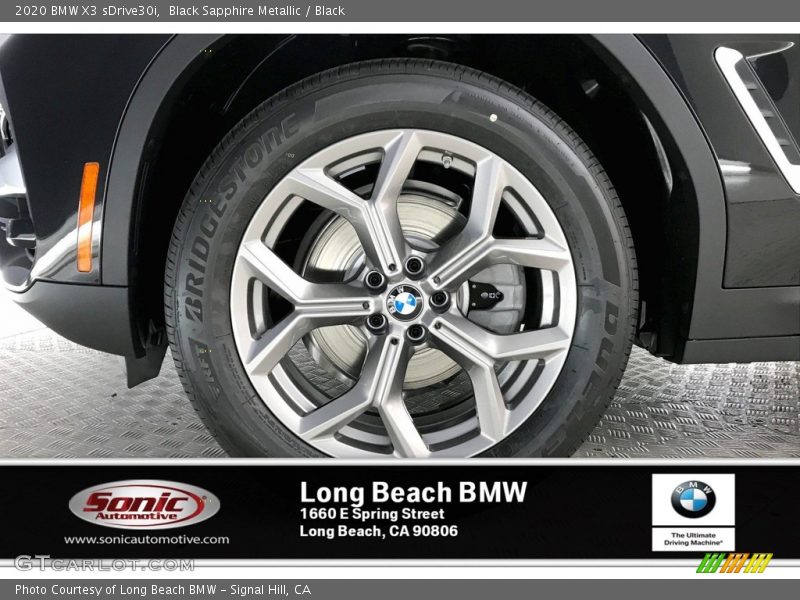 Black Sapphire Metallic / Black 2020 BMW X3 sDrive30i