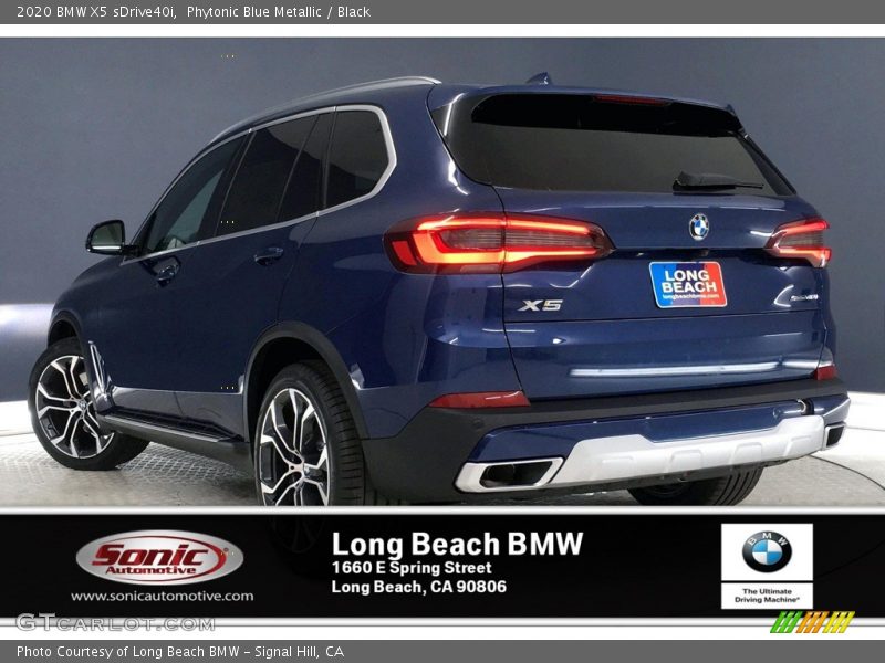 Phytonic Blue Metallic / Black 2020 BMW X5 sDrive40i