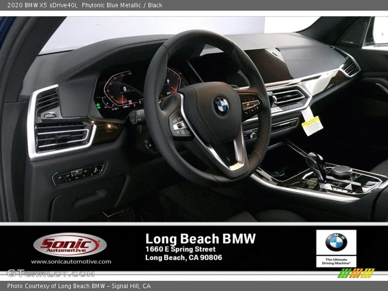 Phytonic Blue Metallic / Black 2020 BMW X5 sDrive40i
