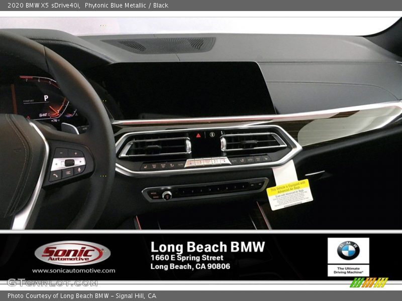 Phytonic Blue Metallic / Black 2020 BMW X5 sDrive40i