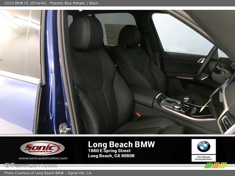 Phytonic Blue Metallic / Black 2020 BMW X5 sDrive40i