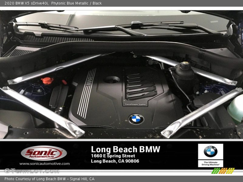 Phytonic Blue Metallic / Black 2020 BMW X5 sDrive40i