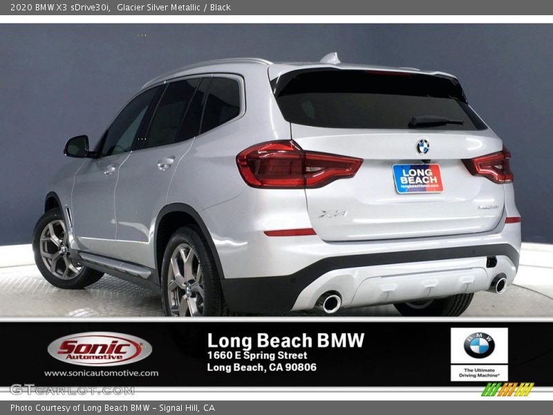 Glacier Silver Metallic / Black 2020 BMW X3 sDrive30i