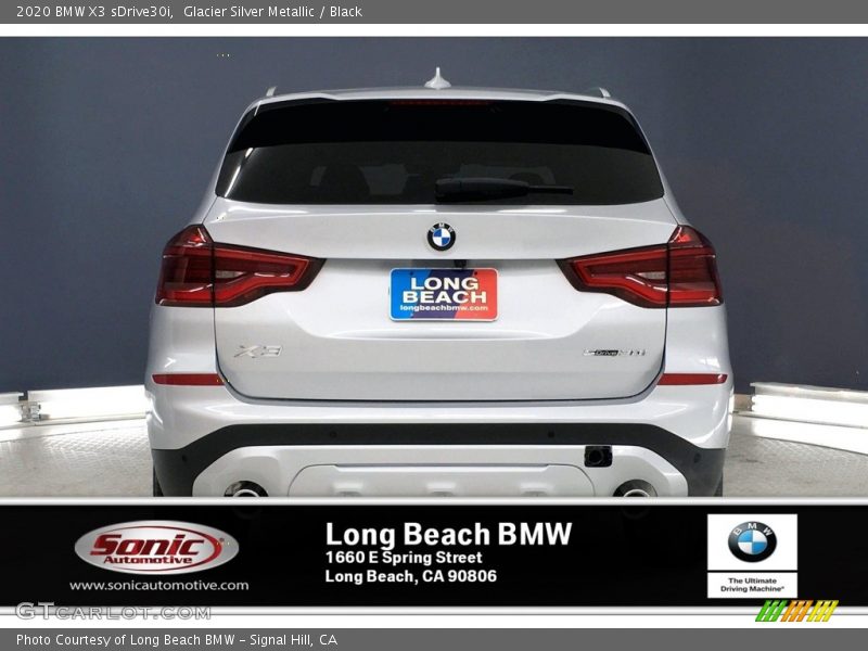 Glacier Silver Metallic / Black 2020 BMW X3 sDrive30i