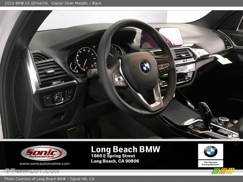 Glacier Silver Metallic / Black 2020 BMW X3 sDrive30i