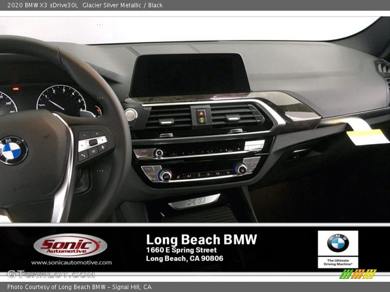 Glacier Silver Metallic / Black 2020 BMW X3 sDrive30i
