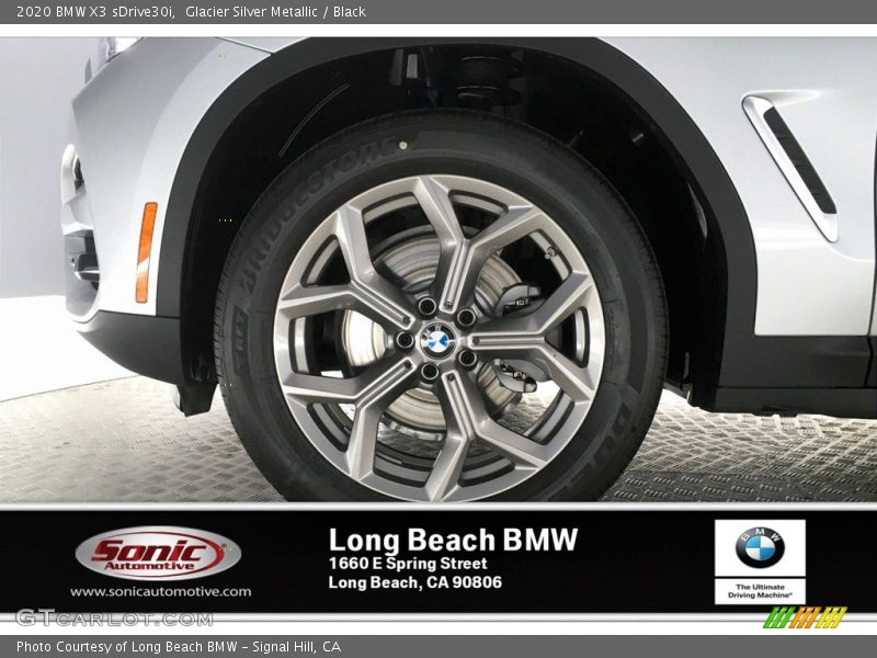 Glacier Silver Metallic / Black 2020 BMW X3 sDrive30i