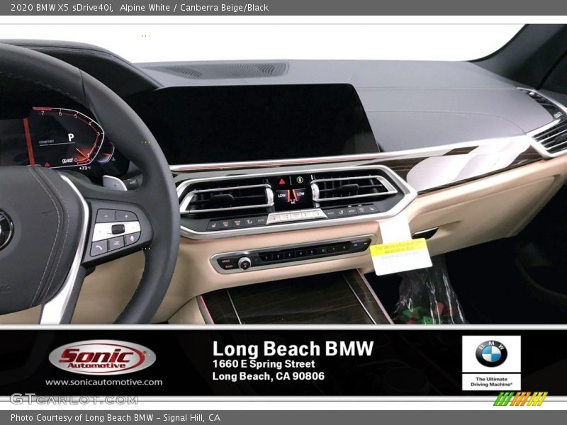 Alpine White / Canberra Beige/Black 2020 BMW X5 sDrive40i