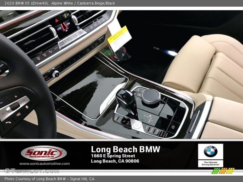 Alpine White / Canberra Beige/Black 2020 BMW X5 sDrive40i