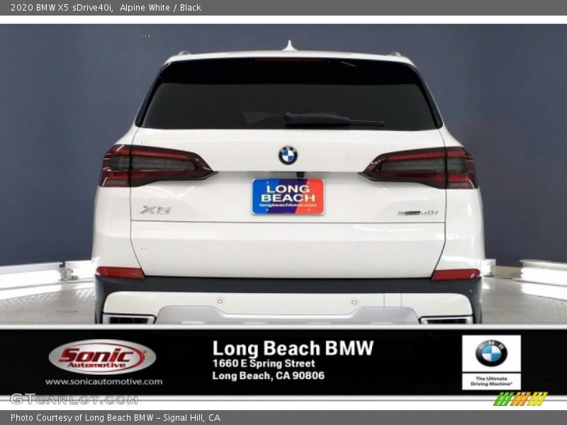 Alpine White / Black 2020 BMW X5 sDrive40i