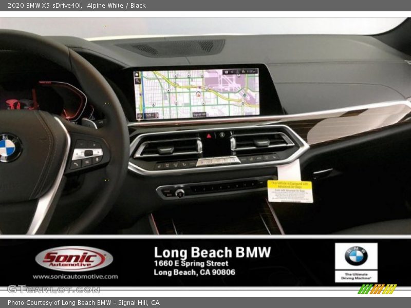 Alpine White / Black 2020 BMW X5 sDrive40i
