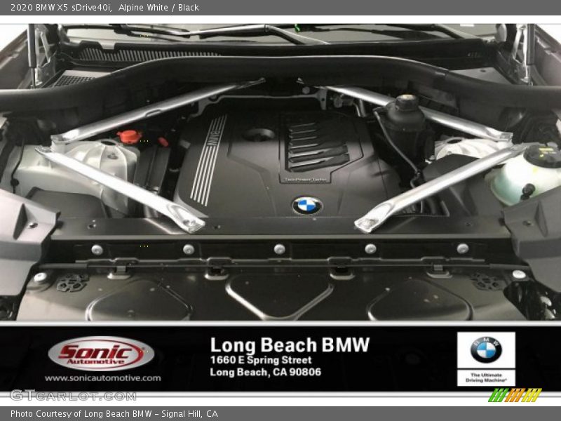 Alpine White / Black 2020 BMW X5 sDrive40i