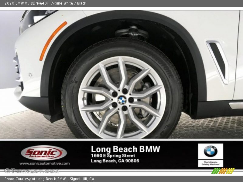 Alpine White / Black 2020 BMW X5 sDrive40i