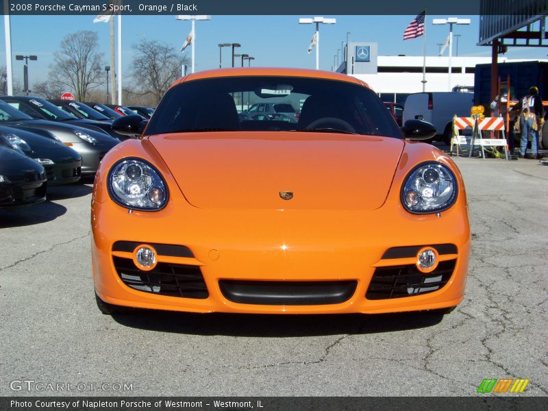 Orange / Black 2008 Porsche Cayman S Sport