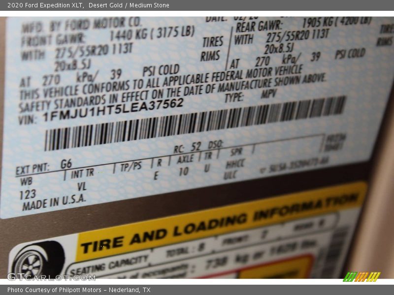 Desert Gold / Medium Stone 2020 Ford Expedition XLT