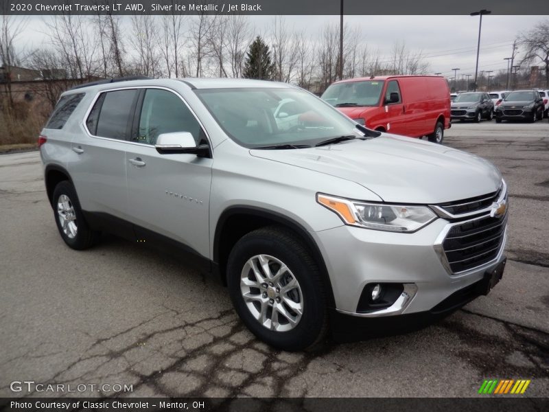 Silver Ice Metallic / Jet Black 2020 Chevrolet Traverse LT AWD