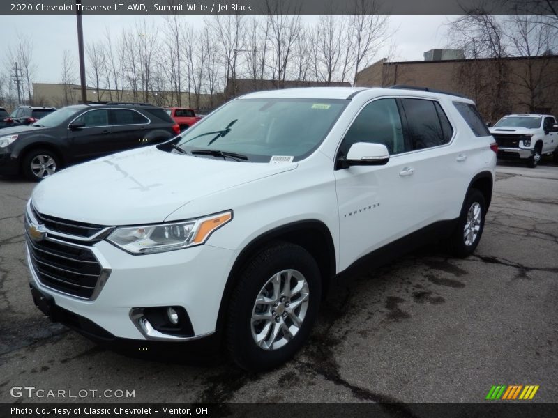 Summit White / Jet Black 2020 Chevrolet Traverse LT AWD