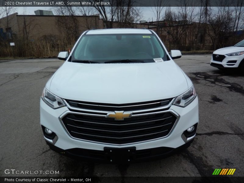 Summit White / Jet Black 2020 Chevrolet Traverse LT AWD