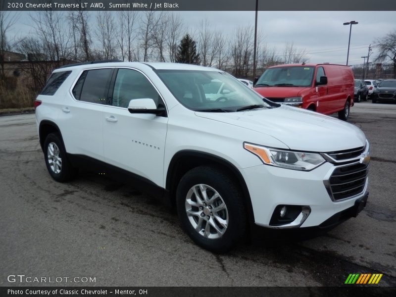 Summit White / Jet Black 2020 Chevrolet Traverse LT AWD