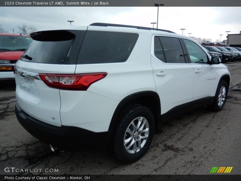 Summit White / Jet Black 2020 Chevrolet Traverse LT AWD