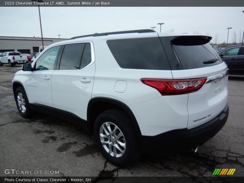 Summit White / Jet Black 2020 Chevrolet Traverse LT AWD
