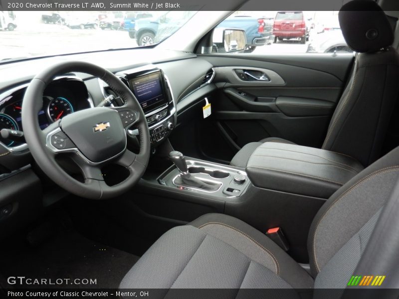 Summit White / Jet Black 2020 Chevrolet Traverse LT AWD