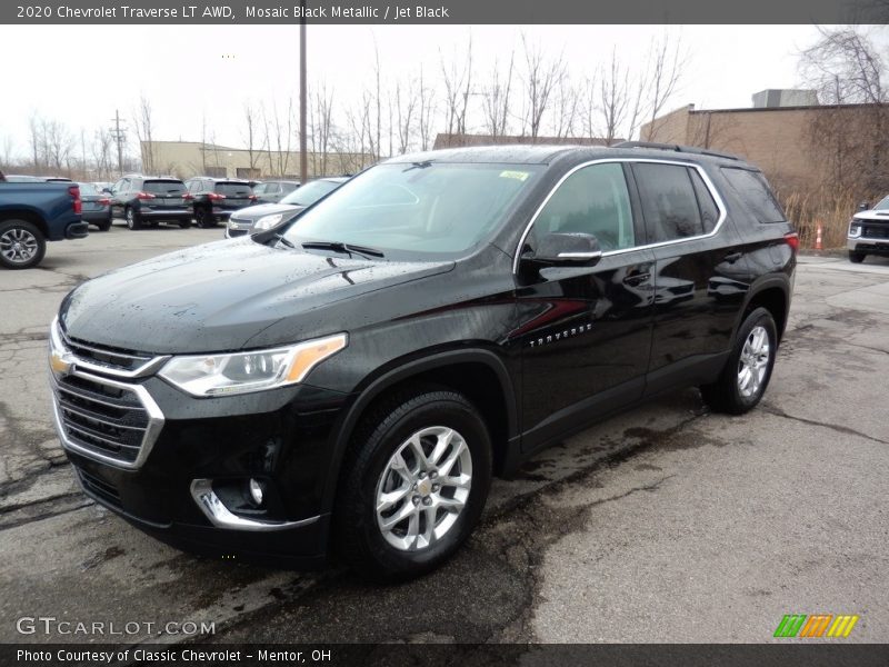 Mosaic Black Metallic / Jet Black 2020 Chevrolet Traverse LT AWD