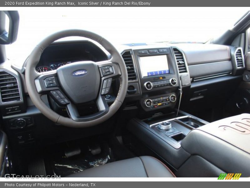 Iconic Silver / King Ranch Del Rio/Ebony 2020 Ford Expedition King Ranch Max
